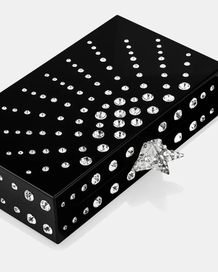 Starlight Clutch Black Women Aquazzura Clutch Bags Starlight Clutch Black Women Aquazzura Clutch Bags