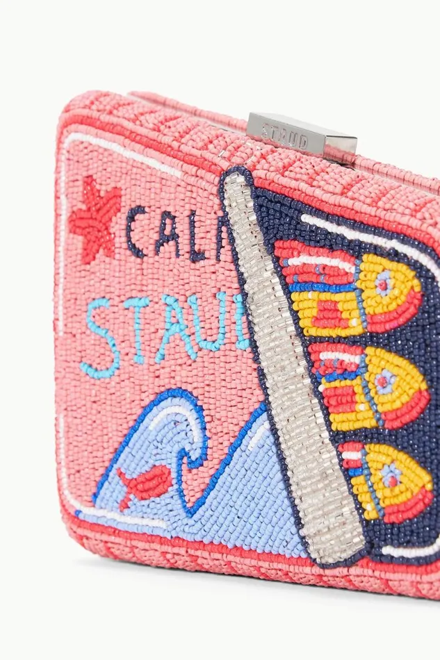 STAUD Beaded Women STAUD CARMELLA BEADED CLUTCH STAUDINES PINK STAUD Beaded Women STAUD CARMELLA BEADED CLUTCH STAUDINES PINK
