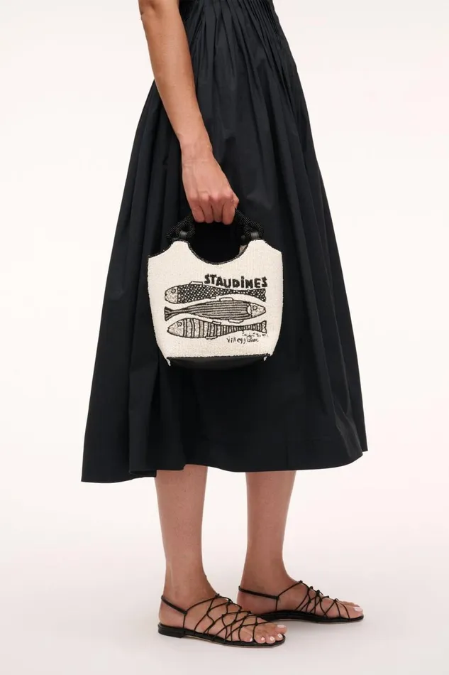 STAUD Beaded Women STAUD COTE BEADED BAG STAUDINES CREAM STAUD Beaded Women STAUD COTE BEADED BAG STAUDINES CREAM