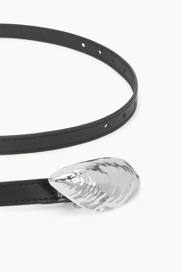 STAUD Belts Women STAUD SHELL BUCKLE BELT BLACK STAUD Belts Women STAUD SHELL BUCKLE BELT BLACK