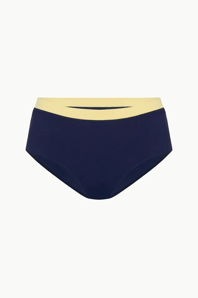 STAUD Bikinis Women STAUD DEVON HIGH RISE BIKINI BOTTOM NAVY COLORBLOCK STAUD Bikinis Women STAUD DEVON HIGH RISE BIKINI BOTTOM NAVY COLORBLOCK