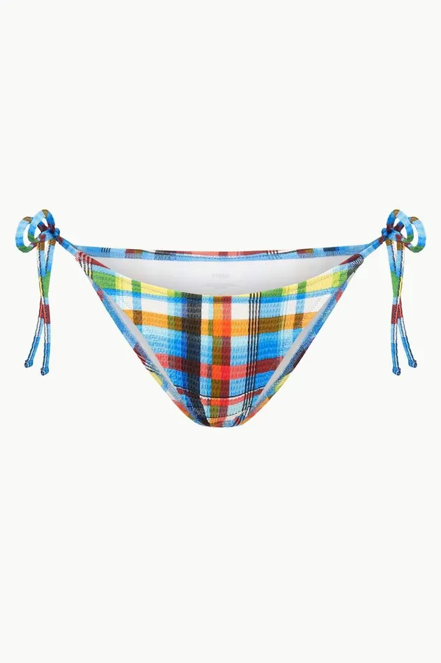 STAUD Bikinis Women STAUD SISLEY STRING BOTTOM MADRAS PLAID STAUD Bikinis Women STAUD SISLEY STRING BOTTOM MADRAS PLAID