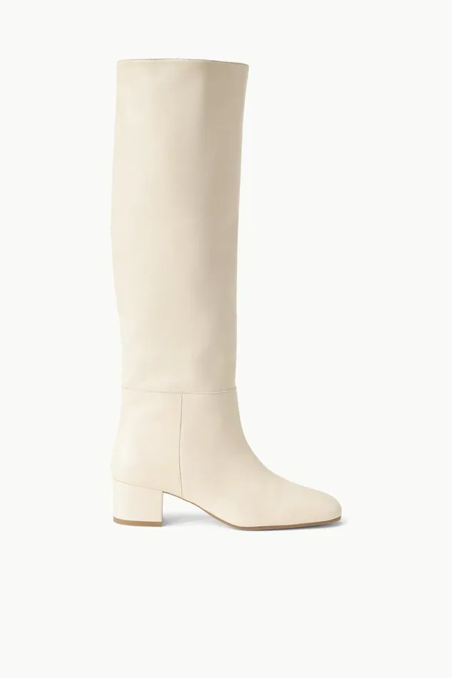 STAUD Boots Women STAUD NANCY BOOT CREAM