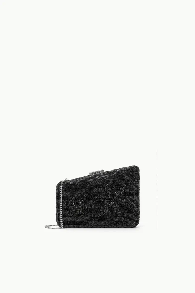 STAUD Clutches Women STAUD CARMELLA BEADED CLUTCH BLACK STARFISH