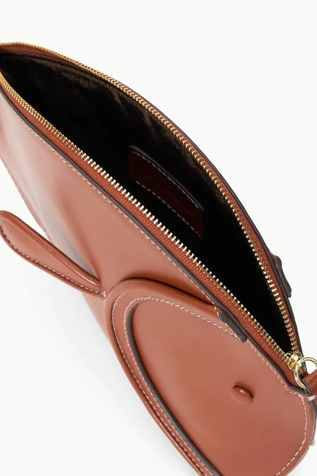 STAUD Clutches Women STAUD PESCE LEATHER CLUTCH TAN STAUD Clutches Women STAUD PESCE LEATHER CLUTCH TAN