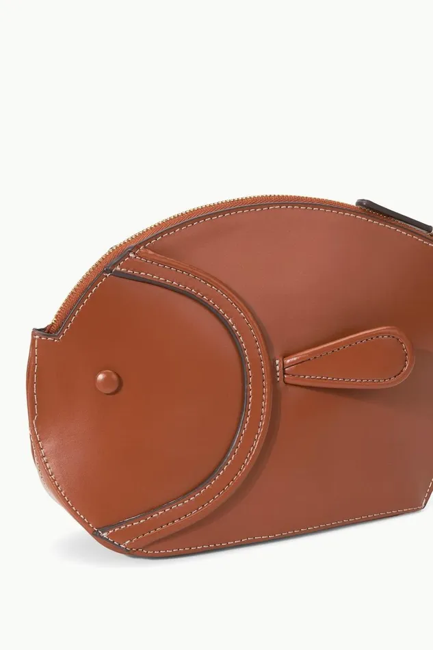 STAUD Clutches Women STAUD PESCE LEATHER CLUTCH TAN STAUD Clutches Women STAUD PESCE LEATHER CLUTCH TAN