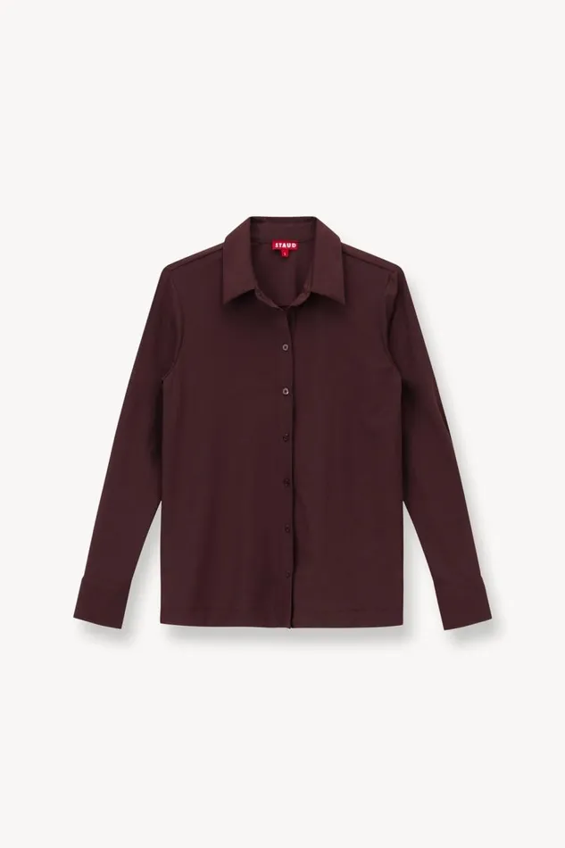 STAUD CoverUps Women STAUD MIRIAM TOP BARK STAUD CoverUps Women STAUD MIRIAM TOP BARK