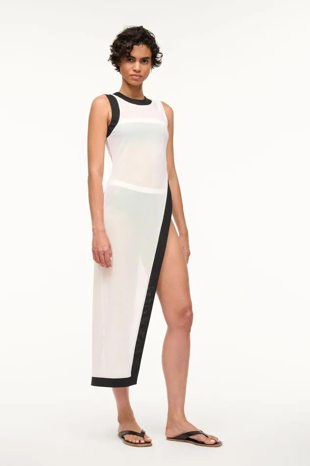 STAUD CoverUps Women STAUD POINTER COVERUP TOP WHITE BLACK STAUD CoverUps Women STAUD POINTER COVERUP TOP WHITE BLACK