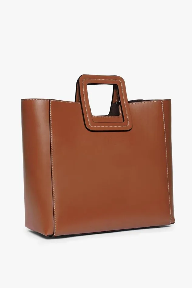 STAUD Crossbody Women SHIRLEY LEATHER BAG SADDLE STAUD Crossbody Women SHIRLEY LEATHER BAG SADDLE