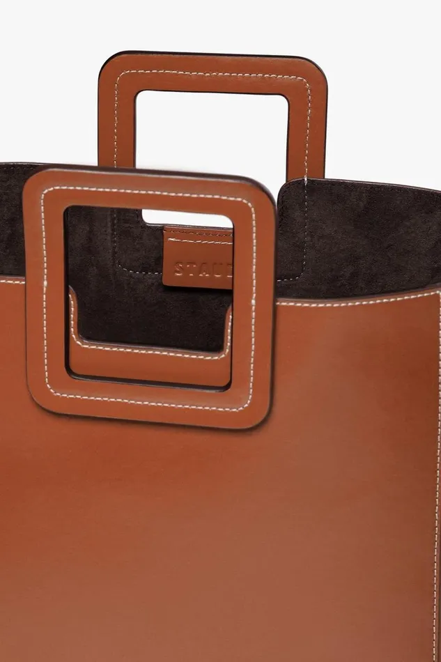 STAUD Crossbody Women SHIRLEY LEATHER BAG SADDLE STAUD Crossbody Women SHIRLEY LEATHER BAG SADDLE