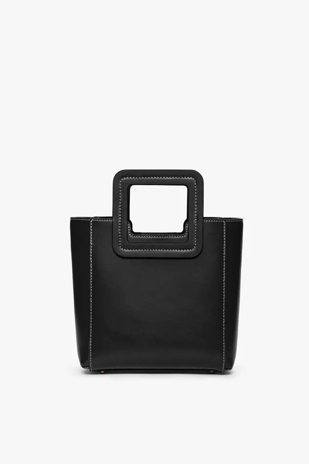 STAUD Crossbody Women STAUD MINI SHIRLEY LEATHER BAG BLACK STAUD Crossbody Women STAUD MINI SHIRLEY LEATHER BAG BLACK