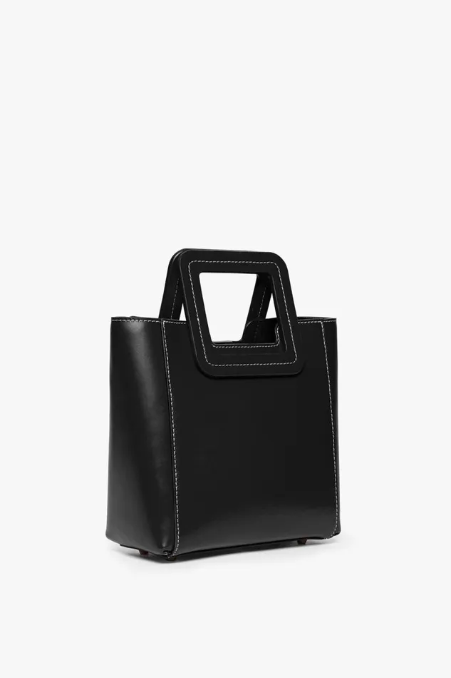 STAUD Crossbody Women STAUD MINI SHIRLEY LEATHER BAG BLACK STAUD Crossbody Women STAUD MINI SHIRLEY LEATHER BAG BLACK