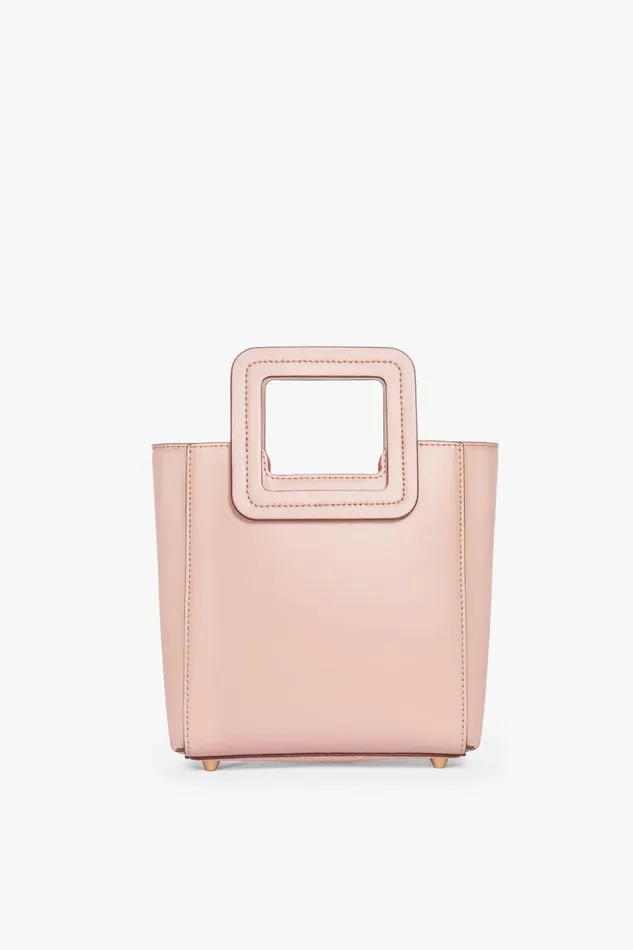 STAUD Crossbody Women STAUD MINI SHIRLEY LEATHER BAG BLUSH