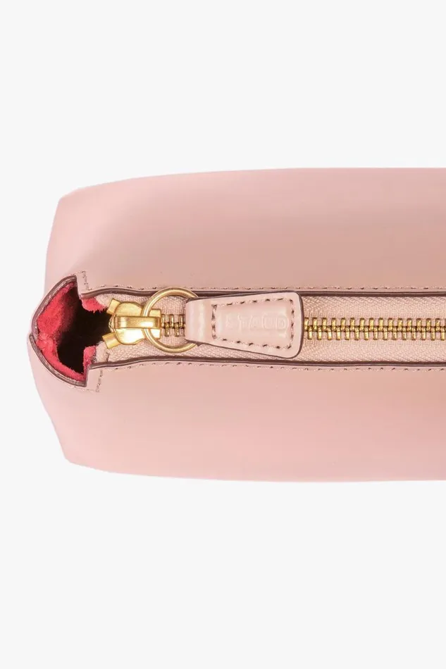 STAUD Crossbody Women STAUD MINI SHIRLEY LEATHER BAG BLUSH