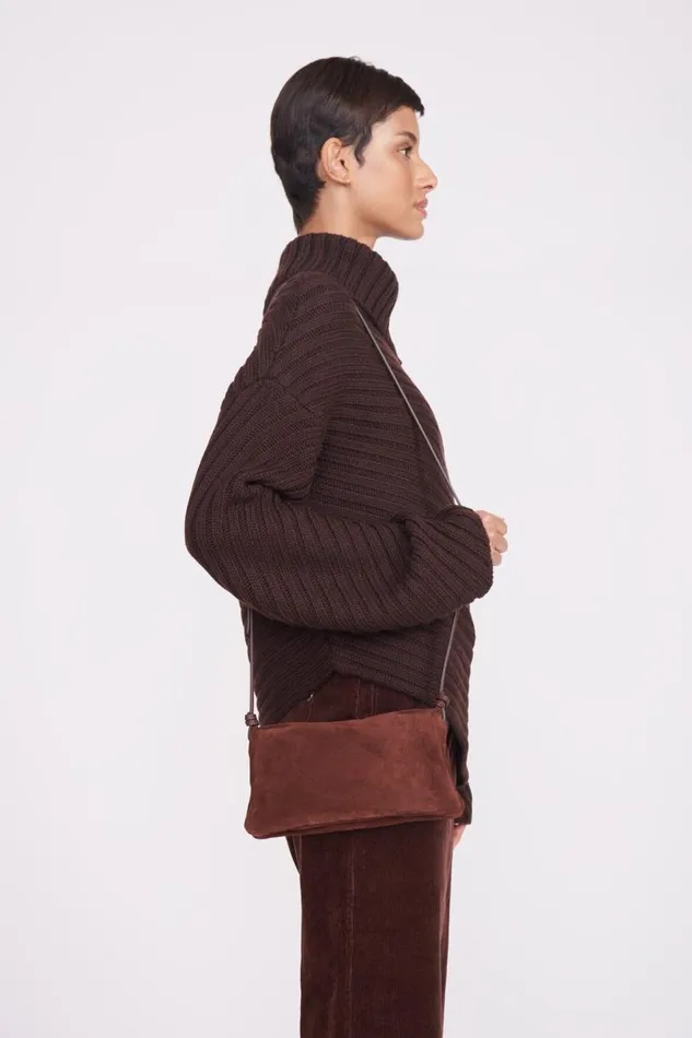 STAUD Crossbody Women STAUD VIVI CROSSBODY BAG MAHOGANY STAUD Crossbody Women STAUD VIVI CROSSBODY BAG MAHOGANY