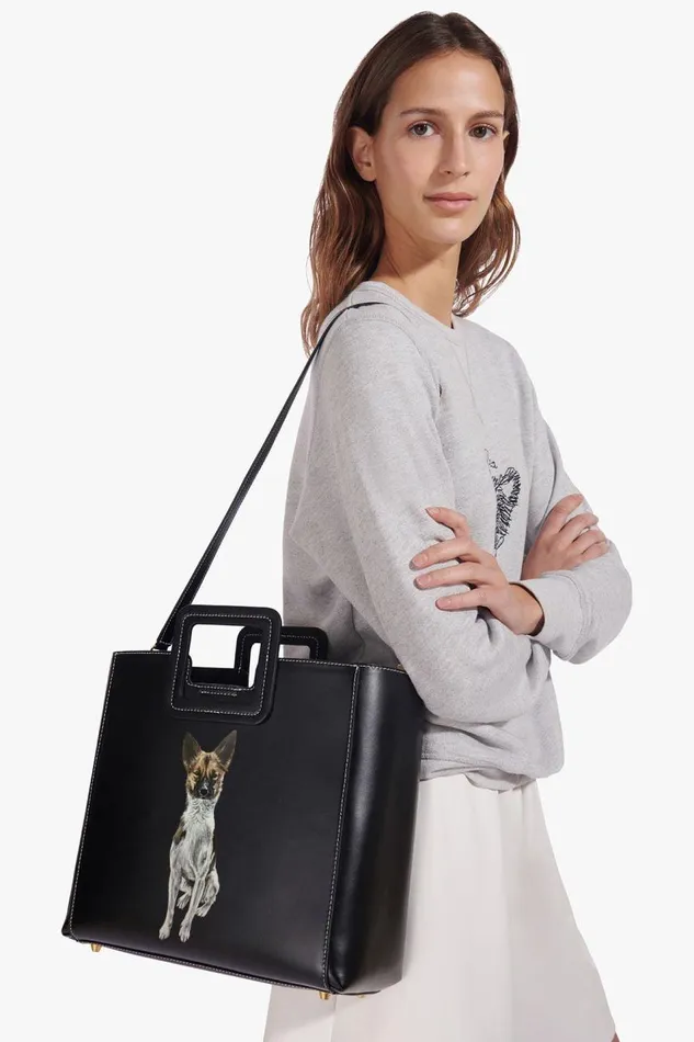 STAUD Custom Handbags Women STAUD CUSTOM SHIRLEY LEATHER BAG BLACK STAUD Custom Handbags Women STAUD CUSTOM SHIRLEY LEATHER BAG BLACK