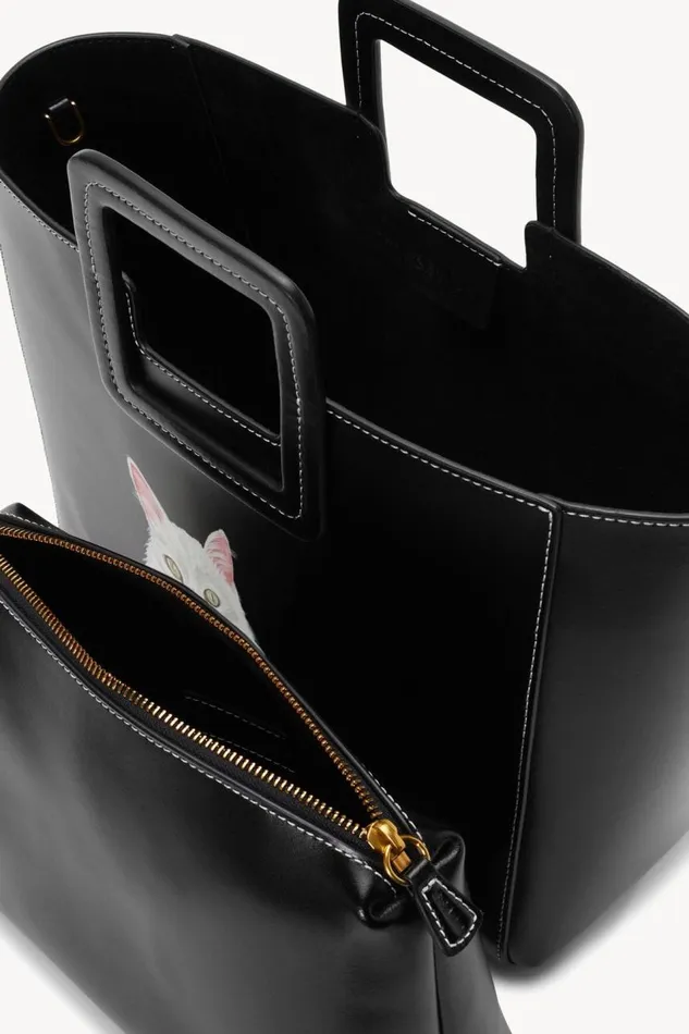 STAUD Custom Handbags Women STAUD CUSTOM SHIRLEY LEATHER BAG BLACK STAUD Custom Handbags Women STAUD CUSTOM SHIRLEY LEATHER BAG BLACK
