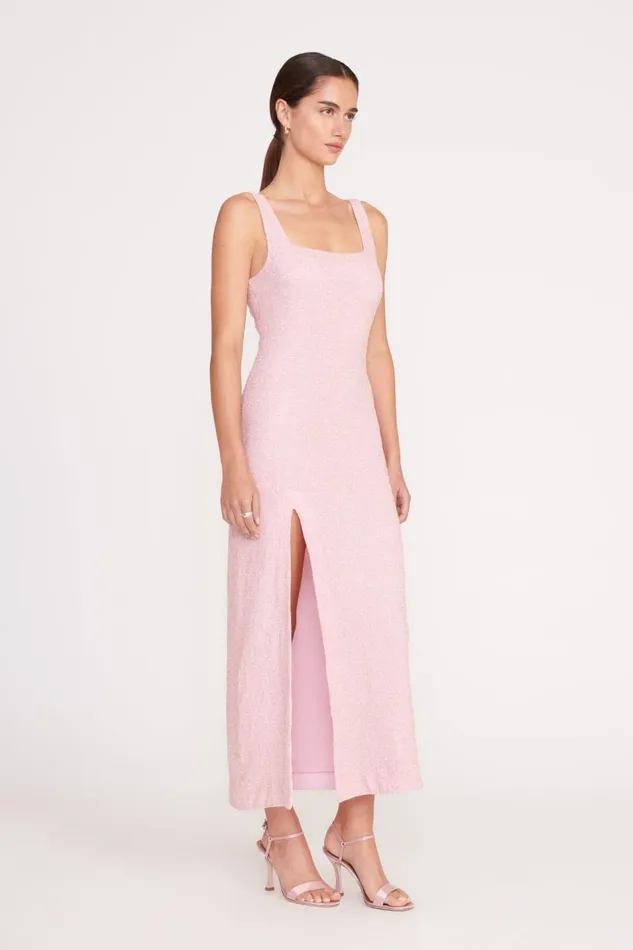 STAUD Dresses Women STAUD MIDI LE SABLE DRESS CHERRY BLOSSOM STAUD Dresses Women STAUD MIDI LE SABLE DRESS CHERRY BLOSSOM