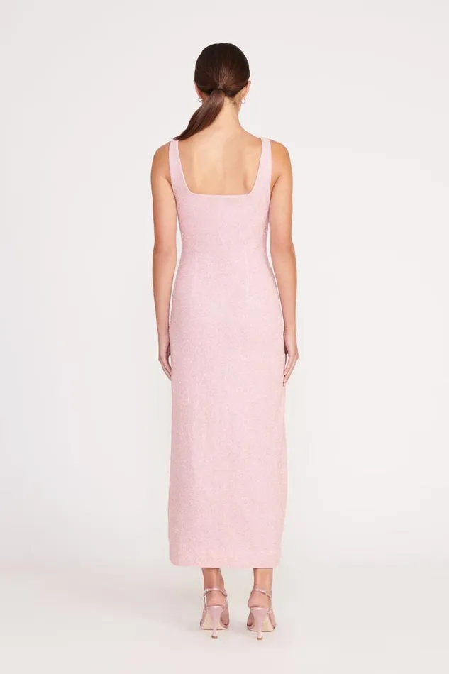 STAUD Dresses Women STAUD MIDI LE SABLE DRESS CHERRY BLOSSOM STAUD Dresses Women STAUD MIDI LE SABLE DRESS CHERRY BLOSSOM