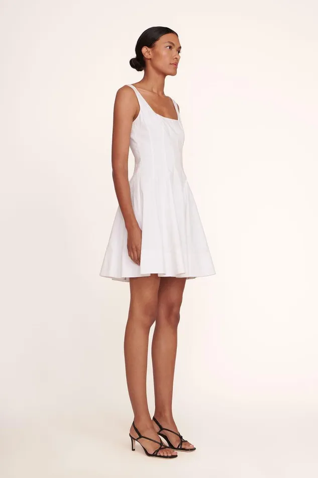 STAUD Dresses Women STAUD MINI WELLS DRESS WHITE STAUD Dresses Women STAUD MINI WELLS DRESS WHITE