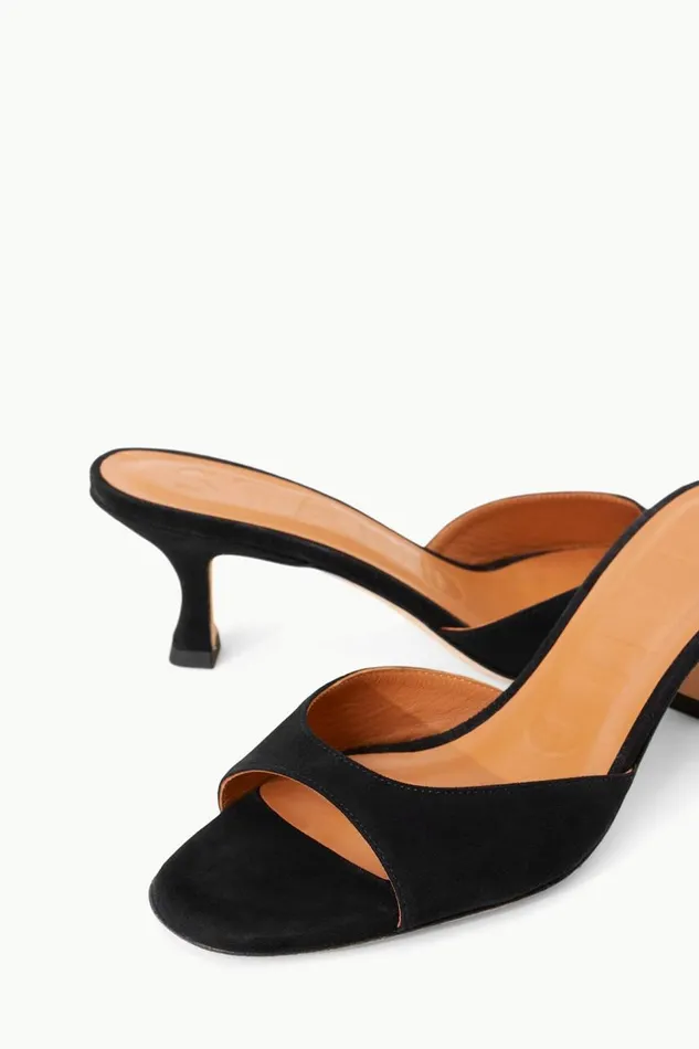 STAUD Heels Women STAUD BRIGITTE MULE BLACK SUEDE STAUD Heels Women STAUD BRIGITTE MULE BLACK SUEDE