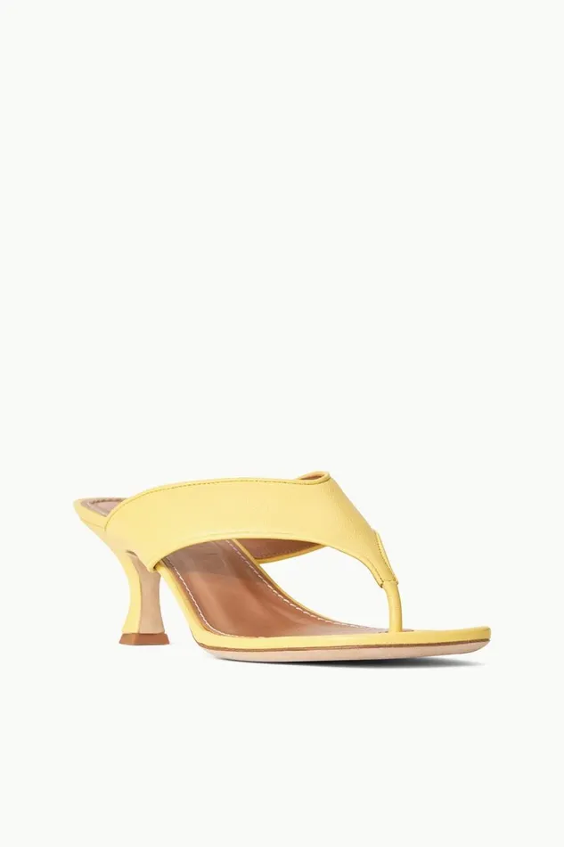STAUD Heels Women STAUD NATALIA THONG SANDAL BUTTERCUP STAUD Heels Women STAUD NATALIA THONG SANDAL BUTTERCUP