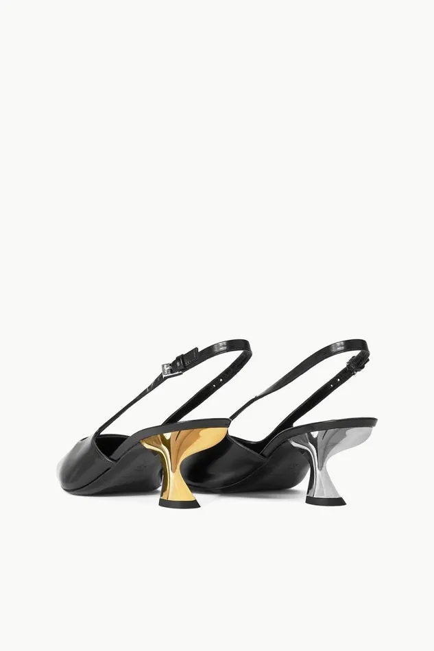 STAUD Heels Women STAUD NEVE SLINGBACK KITTEN HEEL BLACK METALS STAUD Heels Women STAUD NEVE SLINGBACK KITTEN HEEL BLACK METALS