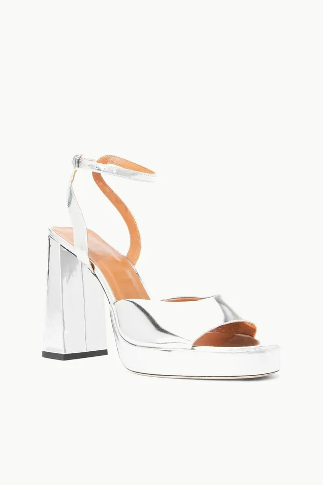 STAUD Heels Women STAUD SOLANGE PLATFORM CHROME STAUD Heels Women STAUD SOLANGE PLATFORM CHROME