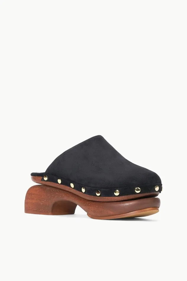 STAUD Mules and Flats Women STAUD RHODES CLOG BLACK STAUD Mules and Flats Women STAUD RHODES CLOG BLACK