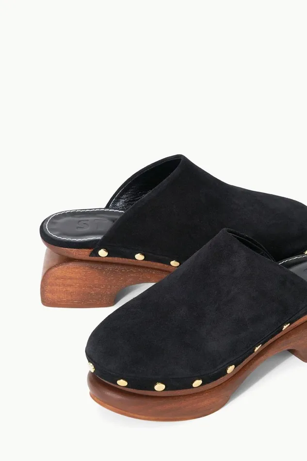 STAUD Mules and Flats Women STAUD RHODES CLOG BLACK STAUD Mules and Flats Women STAUD RHODES CLOG BLACK