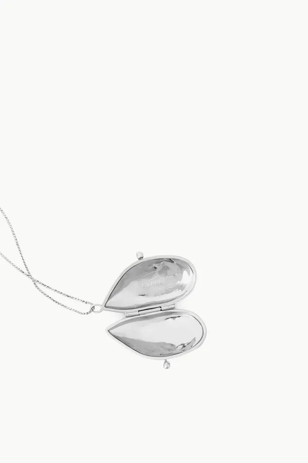 STAUD Necklaces Women STAUD SHELL PILL CASE NECKLACE SILVER