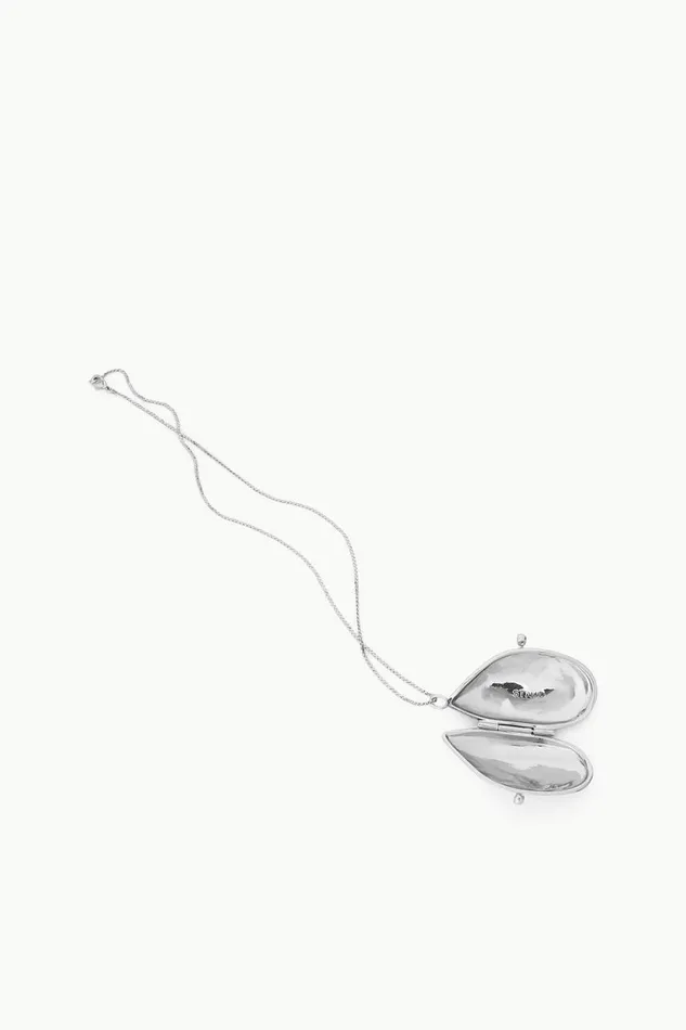 STAUD Necklaces Women STAUD SHELL PILL CASE NECKLACE SILVER