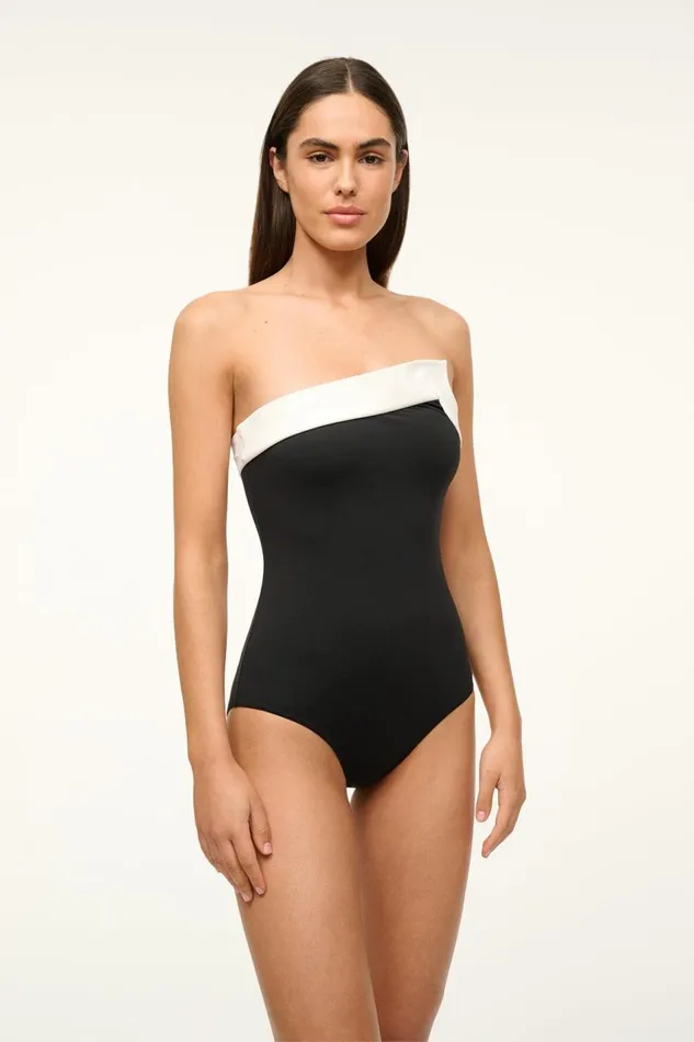 STAUD One Pieces Women STAUD ALEXANDRA ONE PIECE BLACK WHITE STAUD One Pieces Women STAUD ALEXANDRA ONE PIECE BLACK WHITE