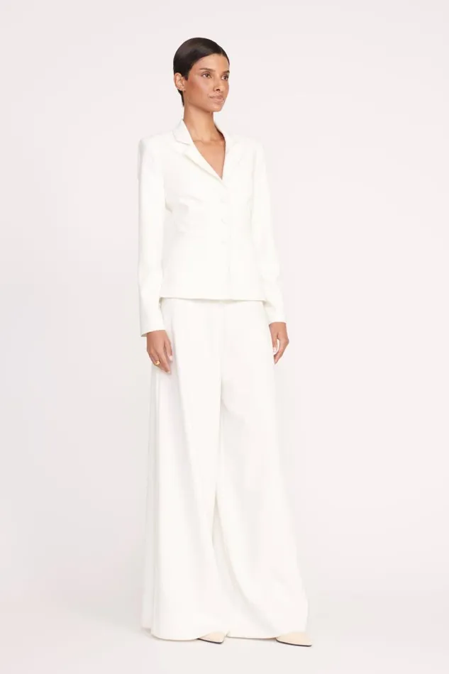 STAUD Outerwear and Jackets Women STAUD CARSON BLAZER IVORY NEW STAUD Outerwear and Jackets Women STAUD CARSON BLAZER IVORY NEW