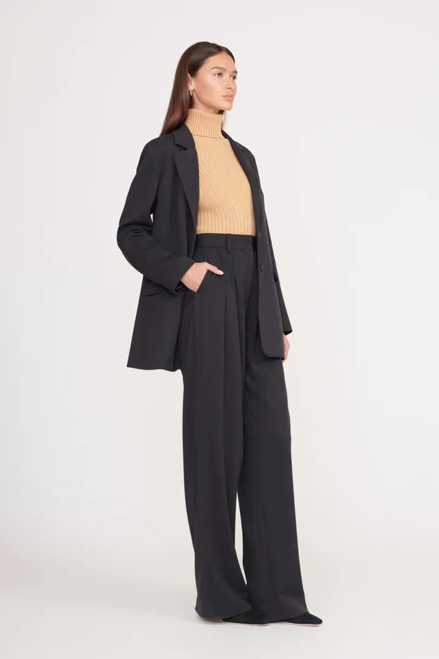 STAUD Outerwear and Jackets Women STAUD CITY BLAZER BLACK STAUD Outerwear and Jackets Women STAUD CITY BLAZER BLACK