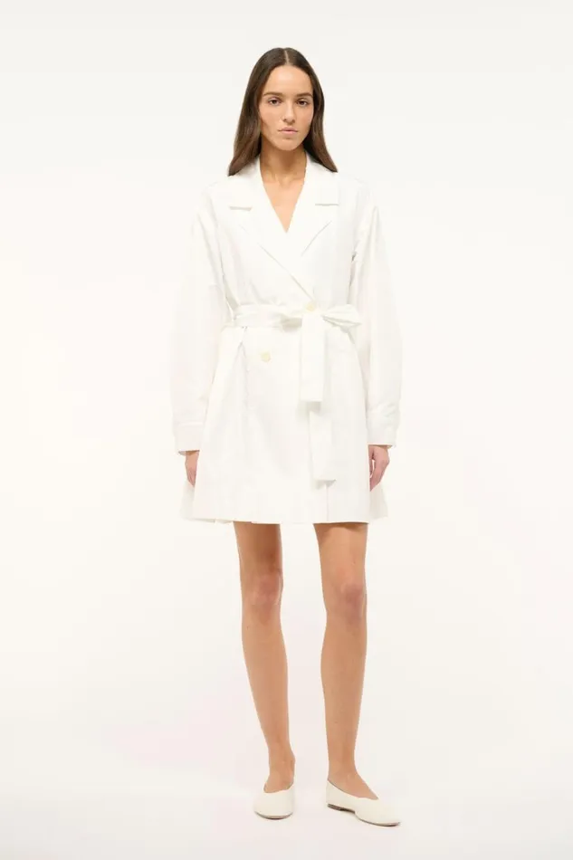STAUD Outerwear and Jackets Women STAUD RINA DRESS WHITE