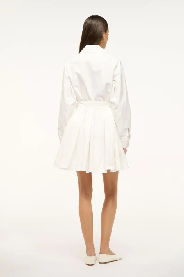 STAUD Outerwear and Jackets Women STAUD RINA DRESS WHITE STAUD Outerwear and Jackets Women STAUD RINA DRESS WHITE