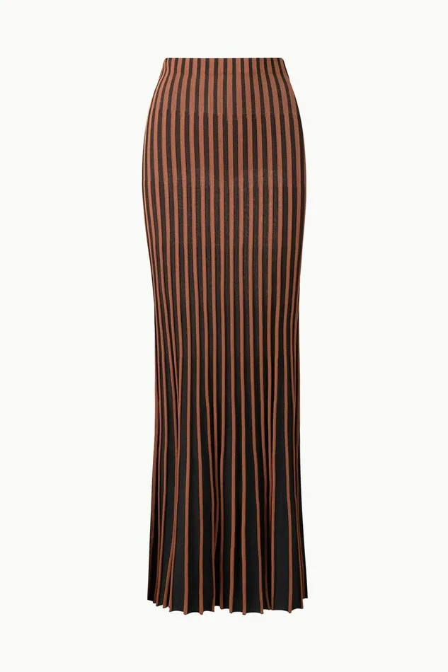 STAUD Skirts Women STAUD ALEIDA SKIRT TAN BLACK STAUD Skirts Women STAUD ALEIDA SKIRT TAN BLACK