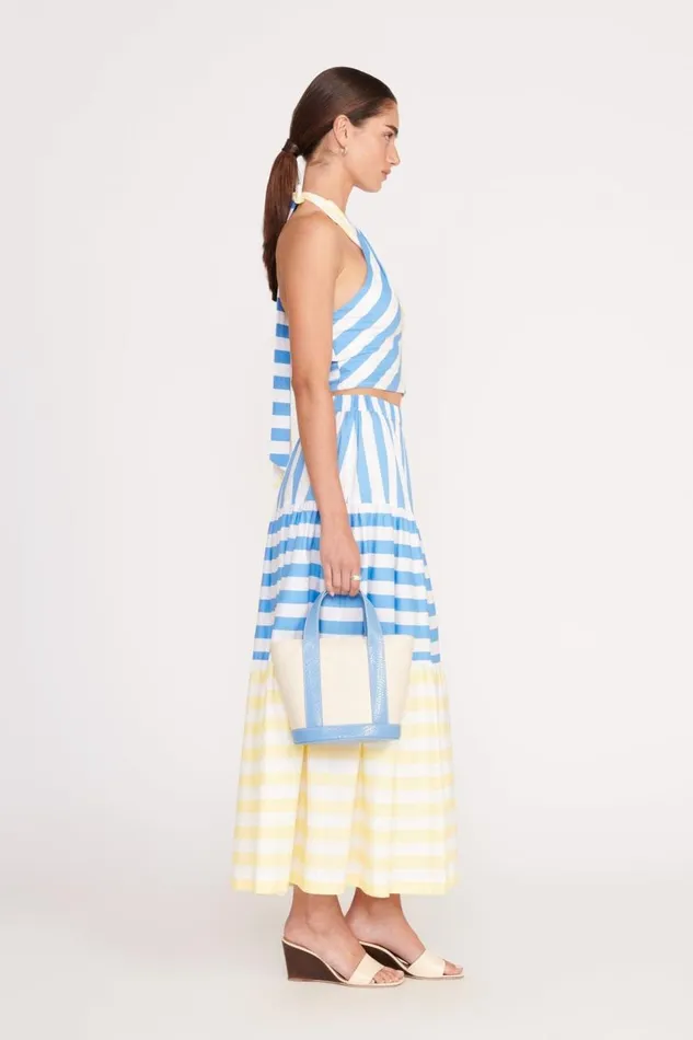 STAUD Skirts Women STAUD IDALINO SKIRT BUTTERCUP SEASHORE STRIPE STAUD Skirts Women STAUD IDALINO SKIRT BUTTERCUP SEASHORE STRIPE