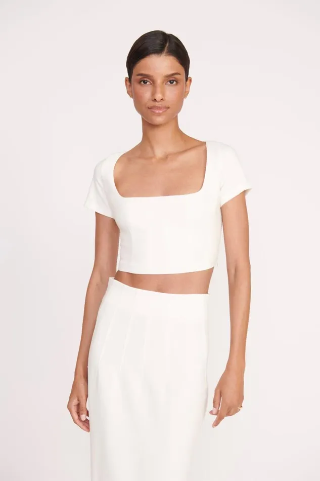 STAUD Skirts Women STAUD JEREMIAH SKIRT IVORY STAUD Skirts Women STAUD JEREMIAH SKIRT IVORY