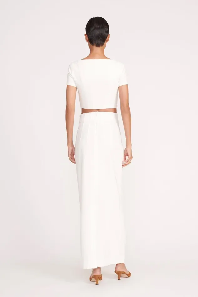 STAUD Skirts Women STAUD JEREMIAH SKIRT IVORY STAUD Skirts Women STAUD JEREMIAH SKIRT IVORY