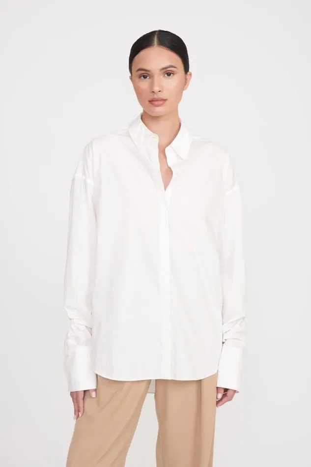STAUD Tops Women STAUD COLTON SHIRT WHITE STAUD Tops Women STAUD COLTON SHIRT WHITE