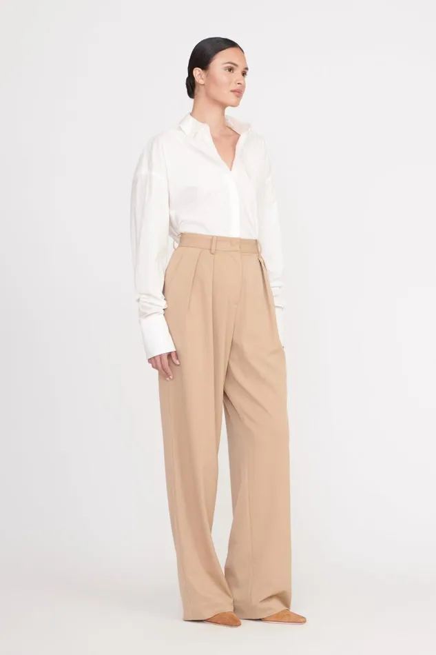 STAUD Tops Women STAUD COLTON SHIRT WHITE STAUD Tops Women STAUD COLTON SHIRT WHITE