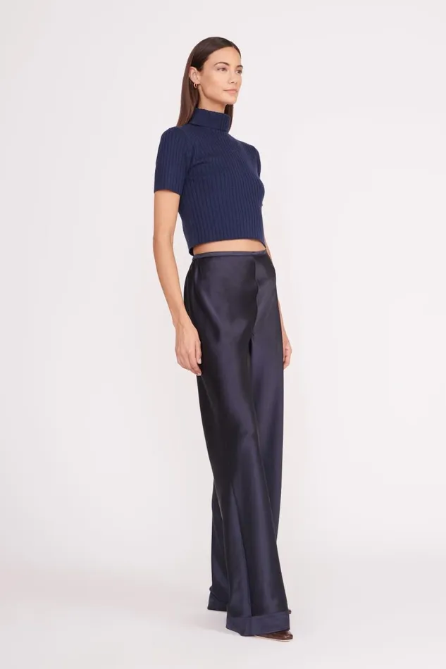 STAUD Tops Women STAUD LILOU SWEATER NAVY STAUD Tops Women STAUD LILOU SWEATER NAVY