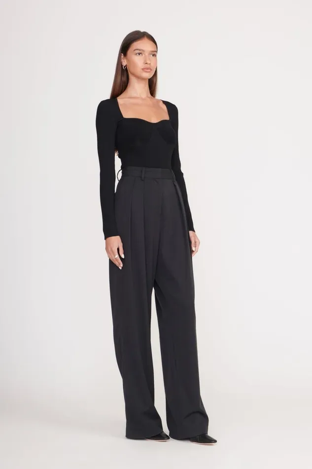STAUD Tops Women STAUD SILHOUETTE TOP BLACK STAUD Tops Women STAUD SILHOUETTE TOP BLACK