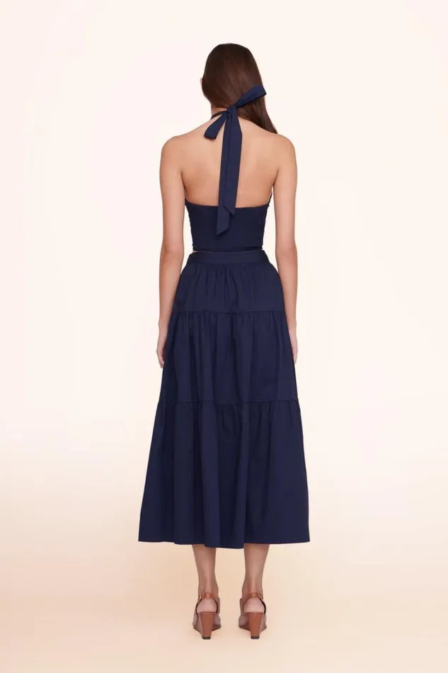 STAUD Tops Women STAUD SMOCKED KAI TOP NAVY STAUD Tops Women STAUD SMOCKED KAI TOP NAVY