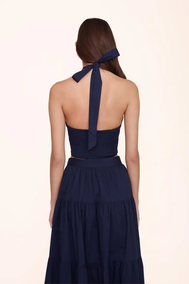 STAUD Tops Women STAUD SMOCKED KAI TOP NAVY STAUD Tops Women STAUD SMOCKED KAI TOP NAVY