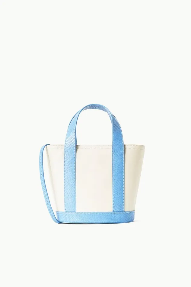 STAUD Totes Women STAUD ALLORA MINI TOTE CREAM STAUD BLUE
