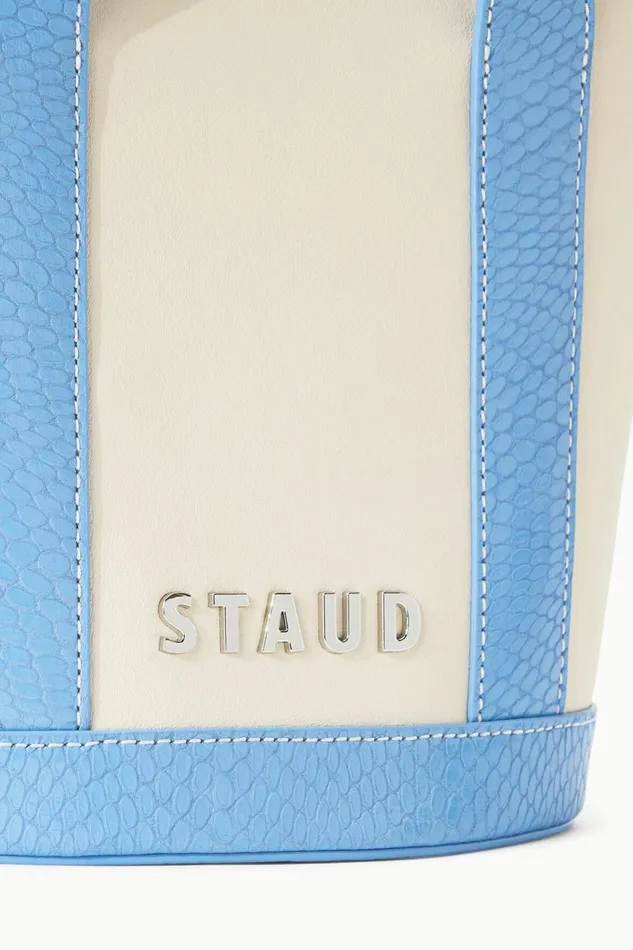 STAUD Totes Women STAUD ALLORA MINI TOTE CREAM STAUD BLUE STAUD Totes Women STAUD ALLORA MINI TOTE CREAM STAUD BLUE
