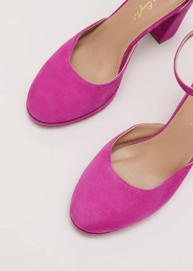 Suede Platform Shoes Pink Women Phase Eight Occasion Shoes
